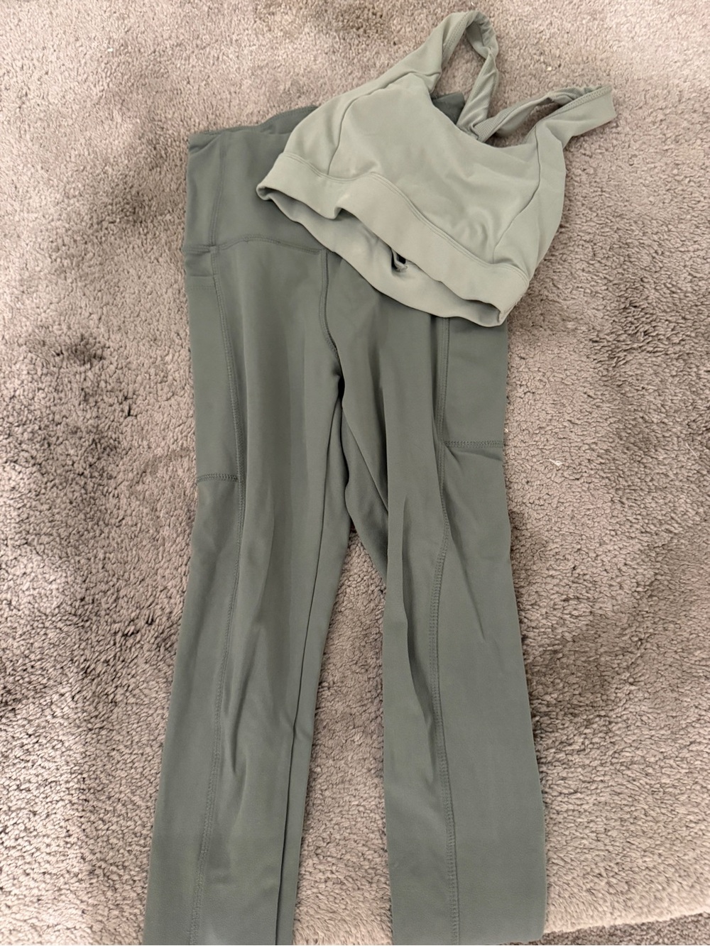 Danskin Olive Green High-Waist Leggings